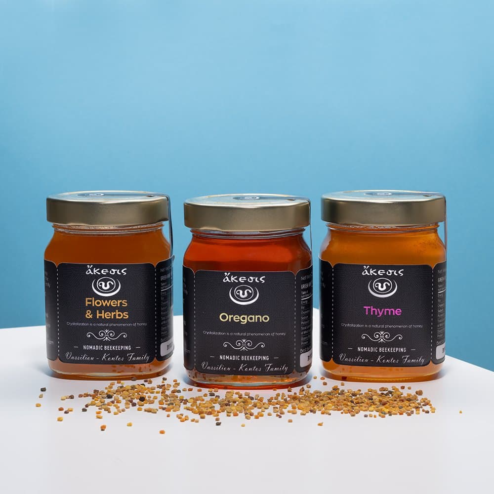 Naturbox: Blom- & Örthonung, Oreganohonung & Timjanhonung