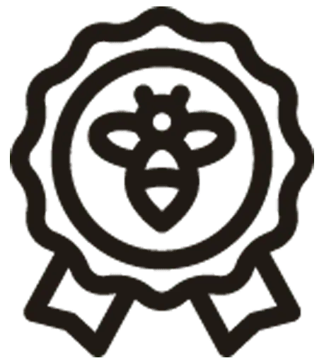 Premium honung kvalitetsmärke