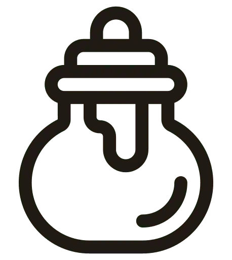 Honungsburk med lock och dropp