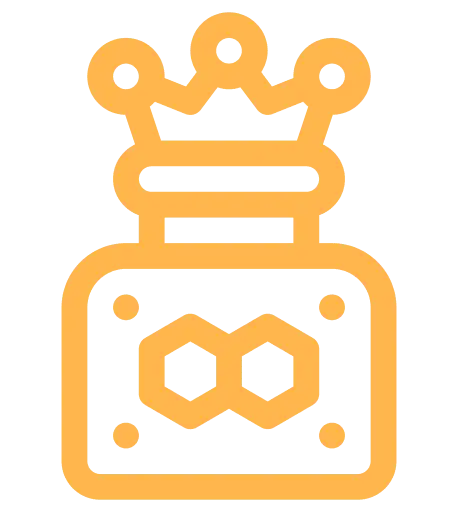 Naturlig ren honungsburk