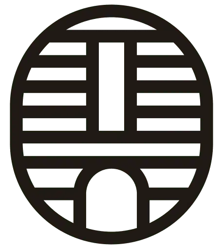 Runt randigt T-märke